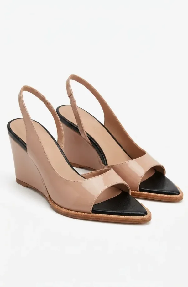 Sandales Compensées Éléganza Beige