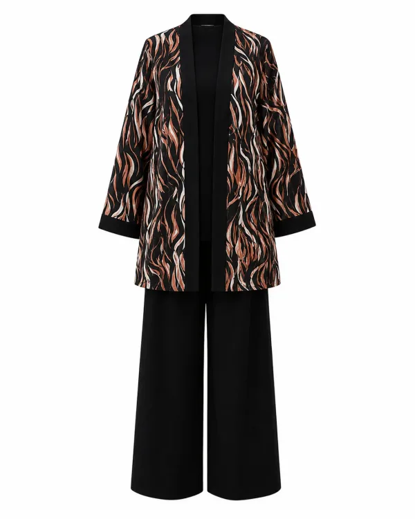 Ensemble Kimono Motifs Artistiques