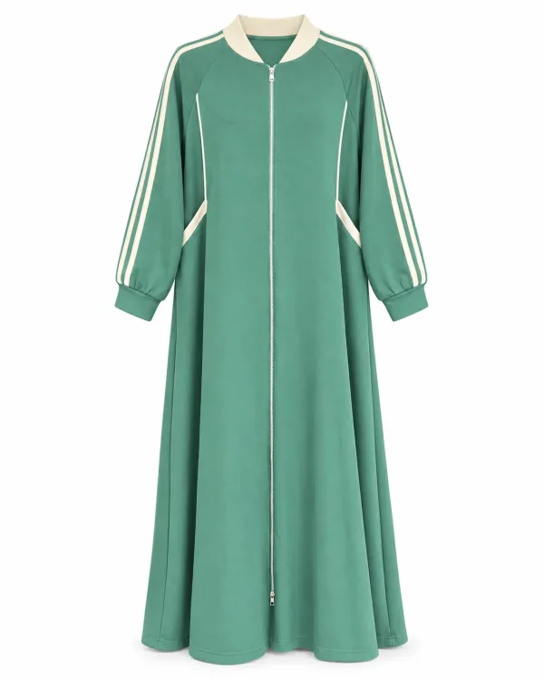 Ensemble Femme Vert Menthe – Détails Blancs