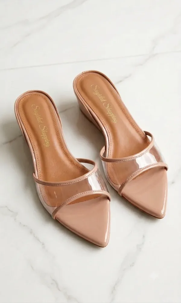 Mules Beige Transparence Chic
