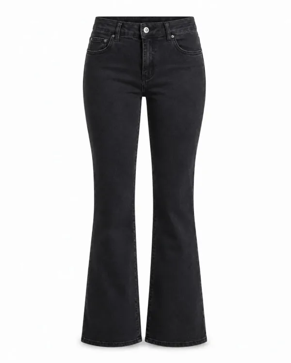 Jean Bootcut Noir Uni