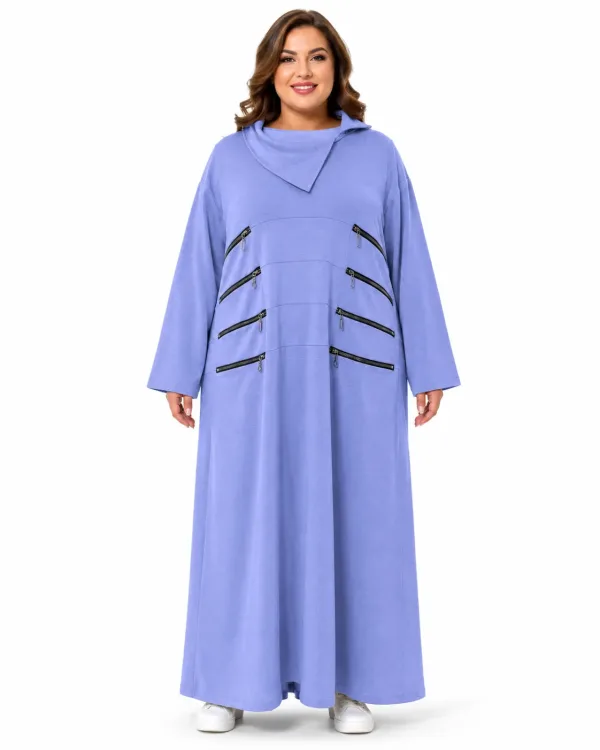 Robe Longue Lavande à Zips